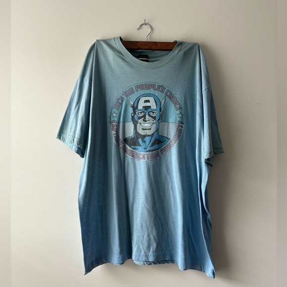 Early 90's Marvel Captain America‎ vintage t-shirt size XXL - Picture 1 of 8